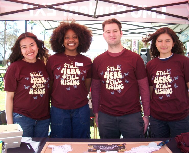 Photo of Resilience team members at Wellness Wednesday on Mar. 19, 2025. Photo courtesy of Resilience LMU.